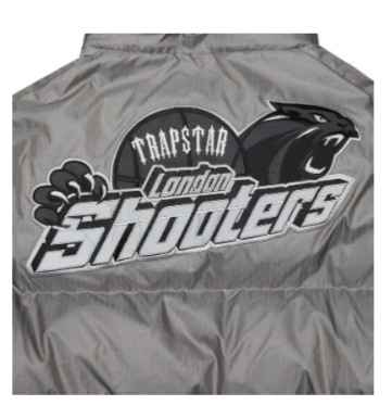 Trapstar Shooters Puffer Jacket Grey Reflective