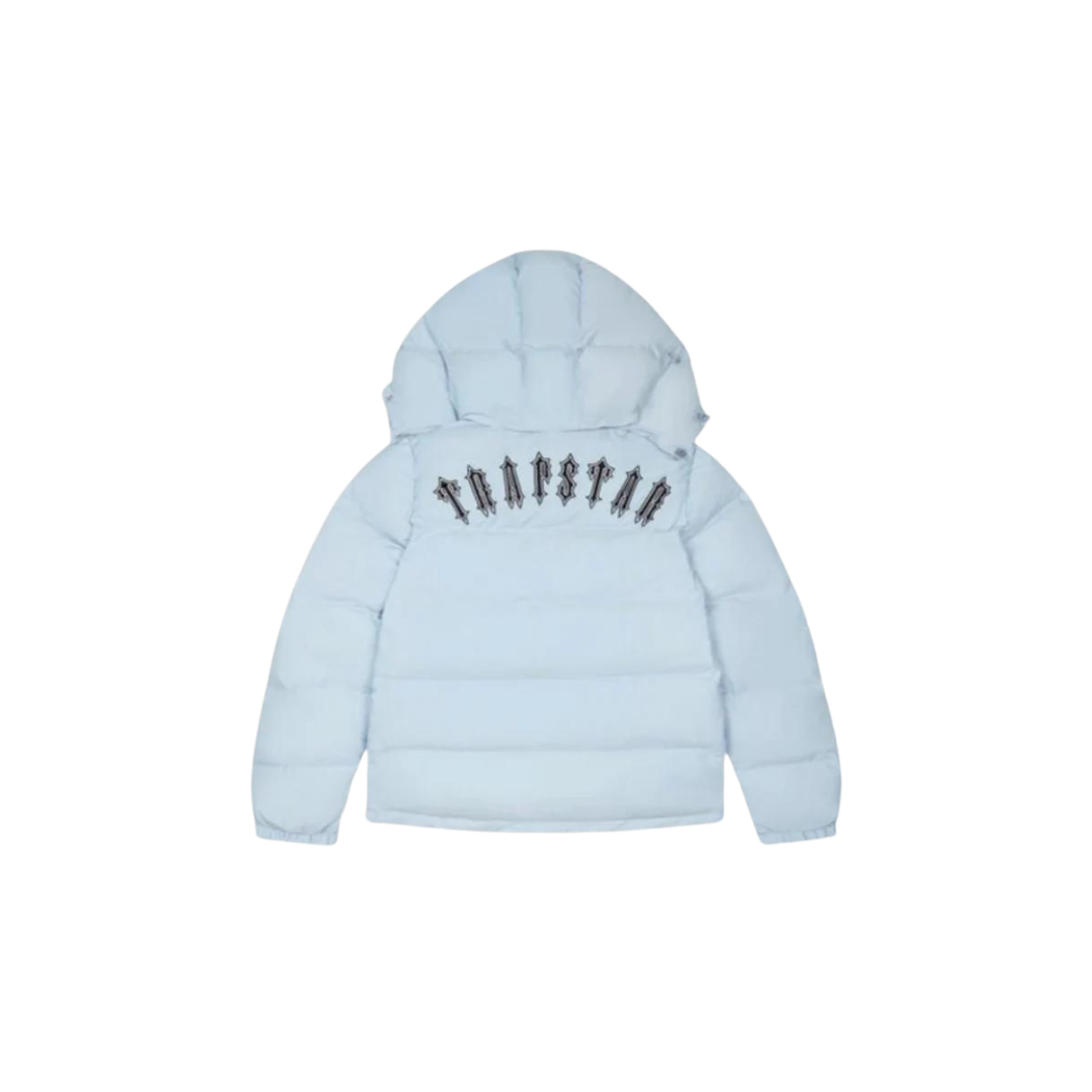 Trapstar Irongate Puffer Jacket Ice Blue Black