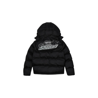  Shooters Hooded Puffer Jacket – Black Reflective-OSI