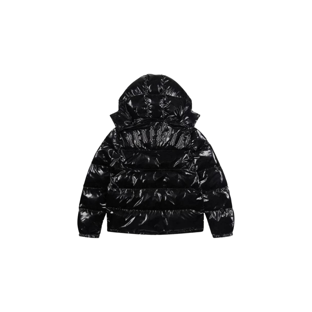 Trapstar Irongate Hooded Puffer Jacket – Shiny Black