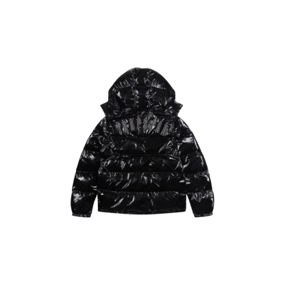 Trapstar Irongate Hooded Puffer Jacket – Shiny Black