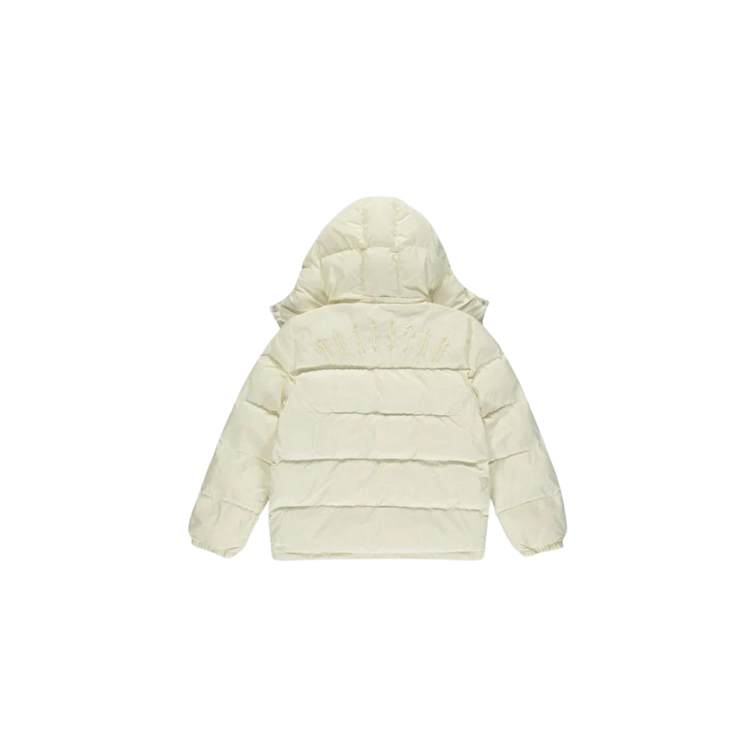  Irongate Detachable Hooded Puffer Jacket – Cream-OSI