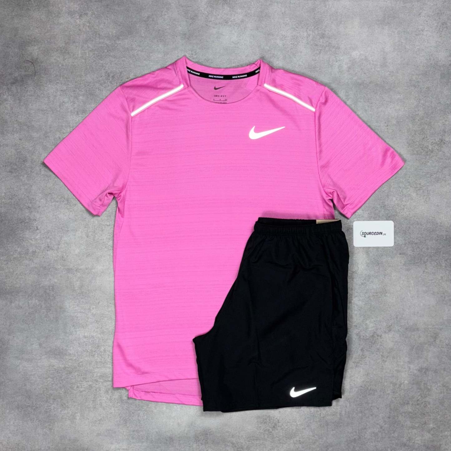 Miler T-Shirt Playfull Pi & Grey/Black 7" Flex/Challenger Short Set-OSI
