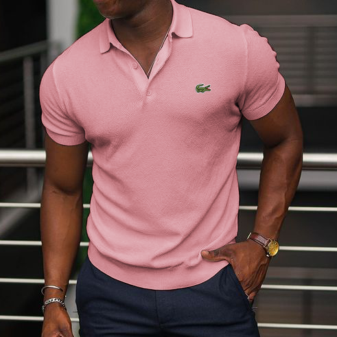 Pre-Order Men's Short Sleeve Polo Collar-OSI