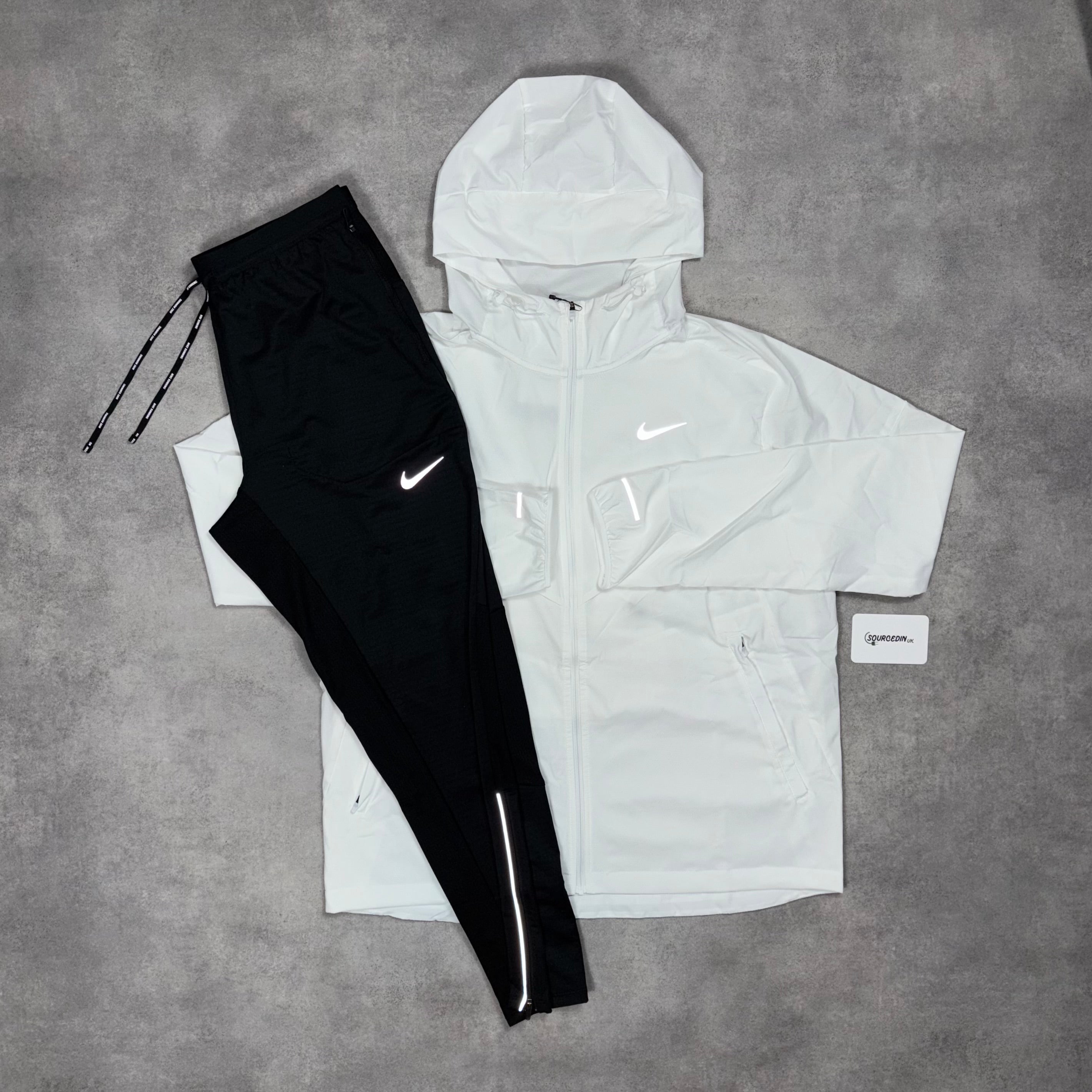 Uv Windrunner Jacket Ice White & Black Phenom Bottom Set-OSI