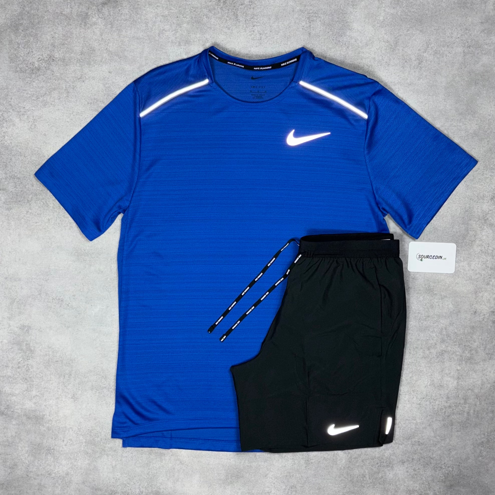 Miler 1.0 T-Shirt Royal Blue & Grey/Black 7” Challenger/Flex Shorts Set-OSI