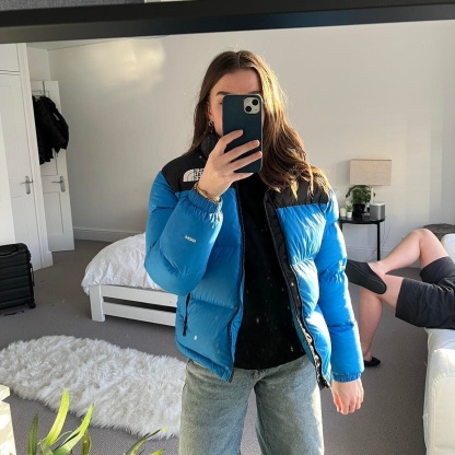 Baby Blue Puffer Jacket-OSI