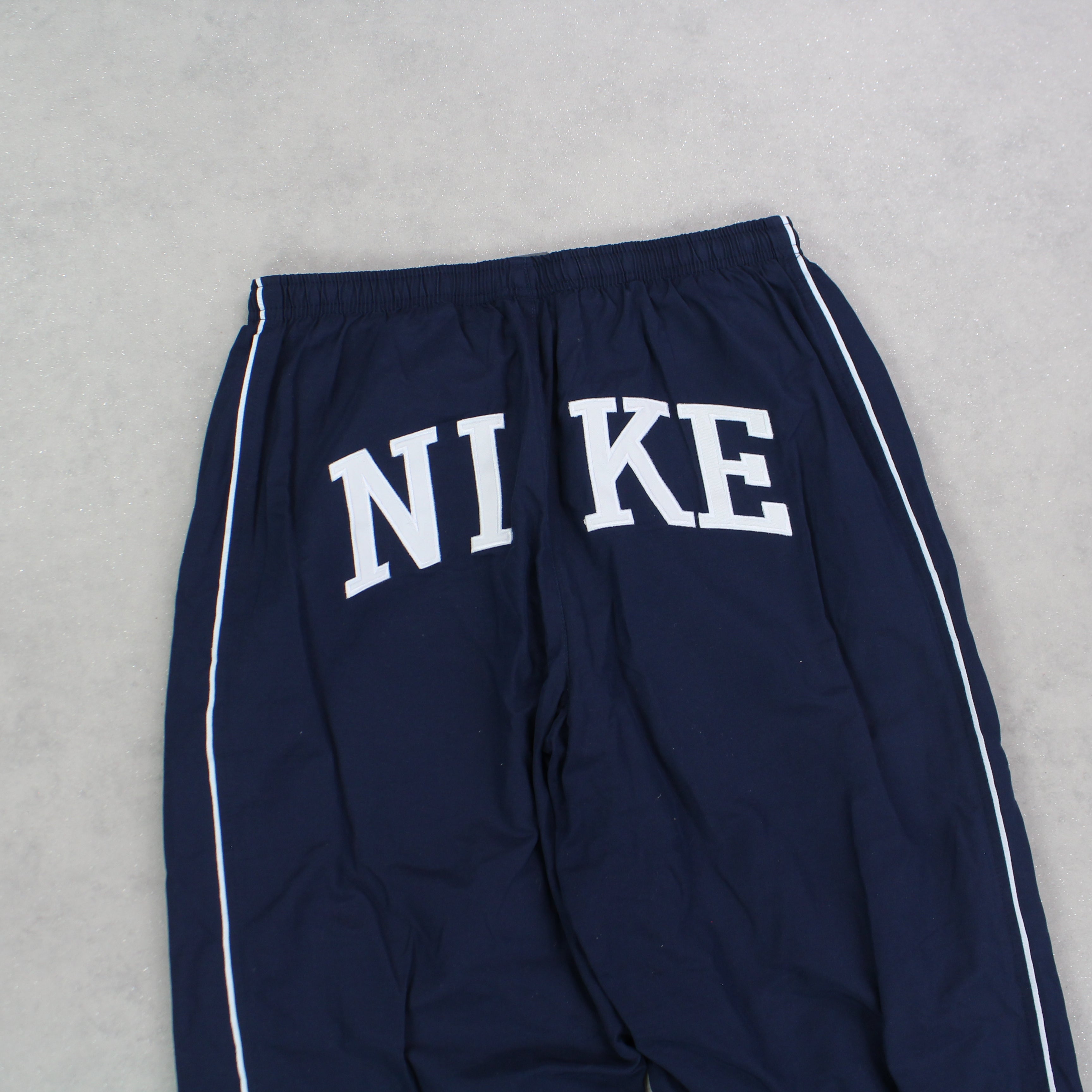 RARE 00s Spell Out Trackpants Navy-OSI
