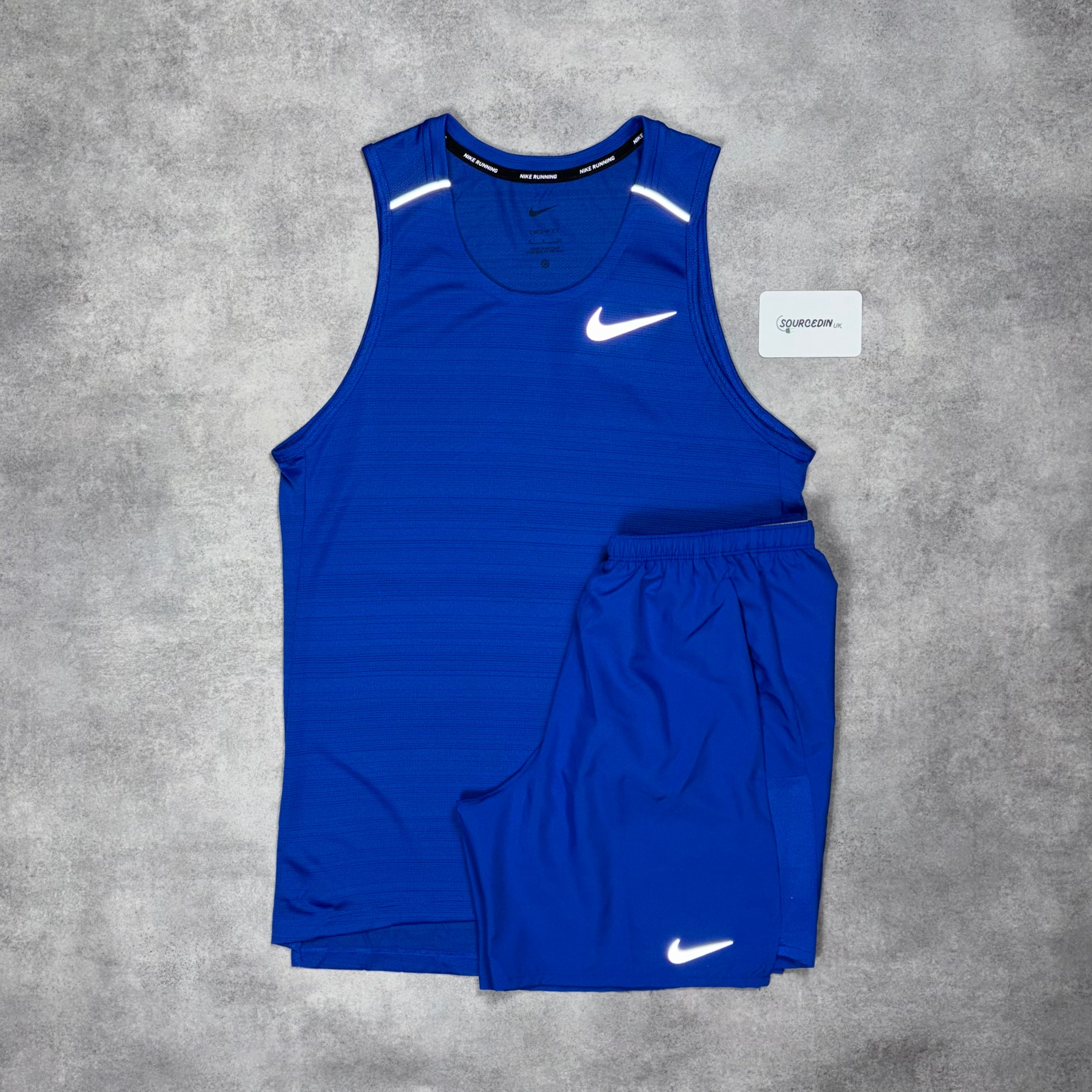 Miler Vest Royal Blue & Royal Blue Challenger 7" Short Set-OSI
