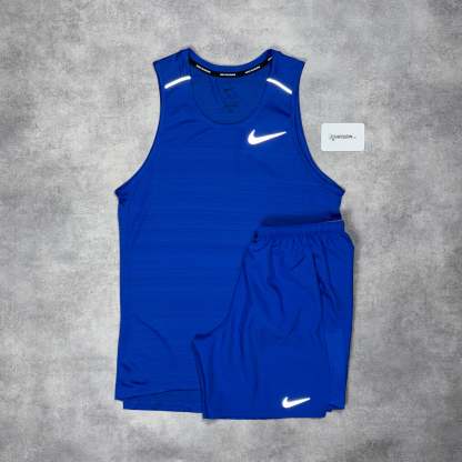 Miler Vest Royal Blue & Royal Blue Challenger 7" Short Set-OSI