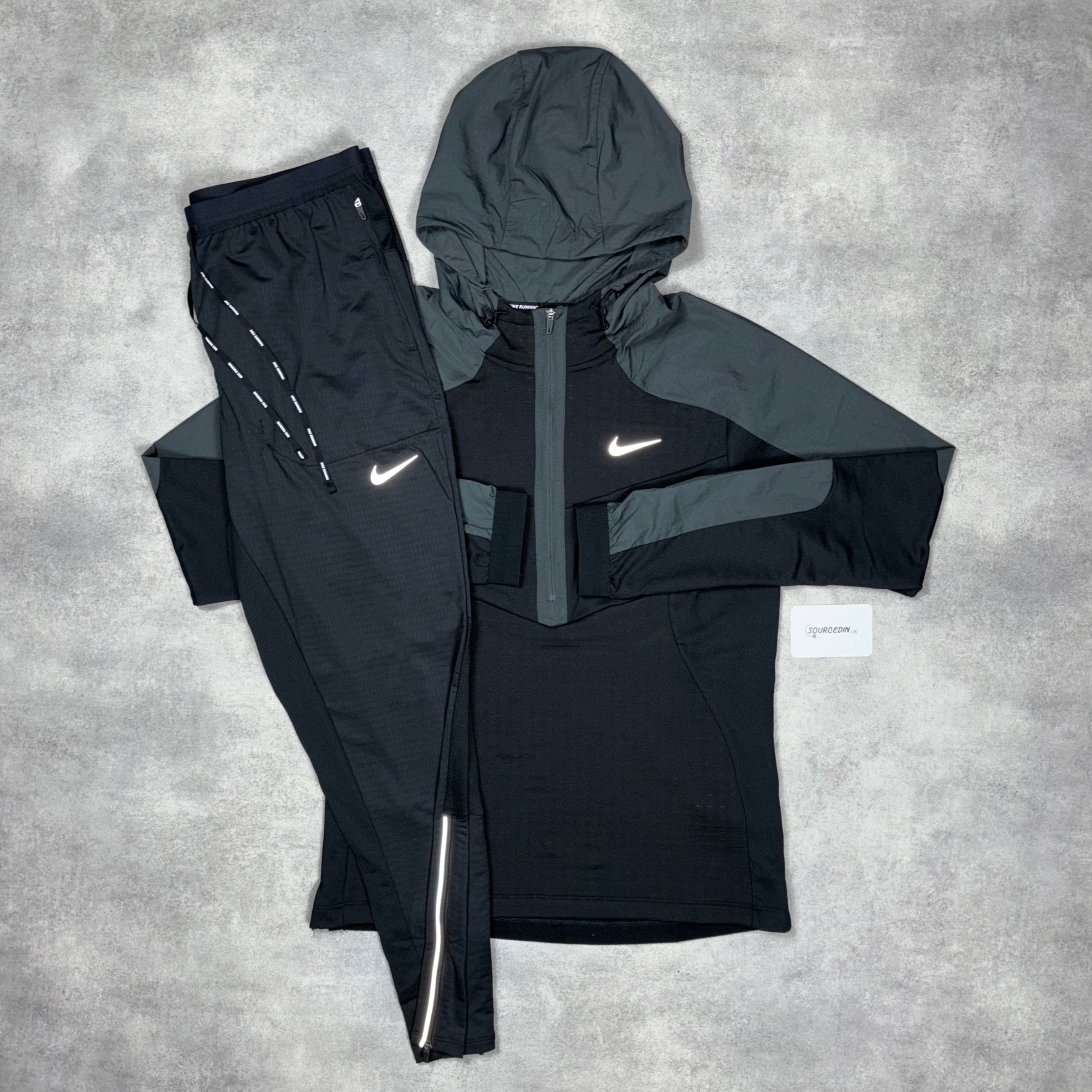 Sphere Jacket Black & Black Phenom Bottom Set-OSI