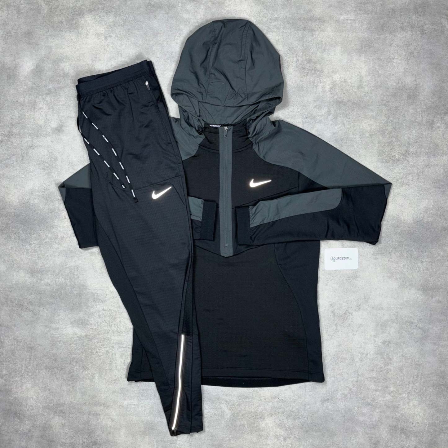 Sphere Jacket Black & Black Phenom Bottom Set-OSI