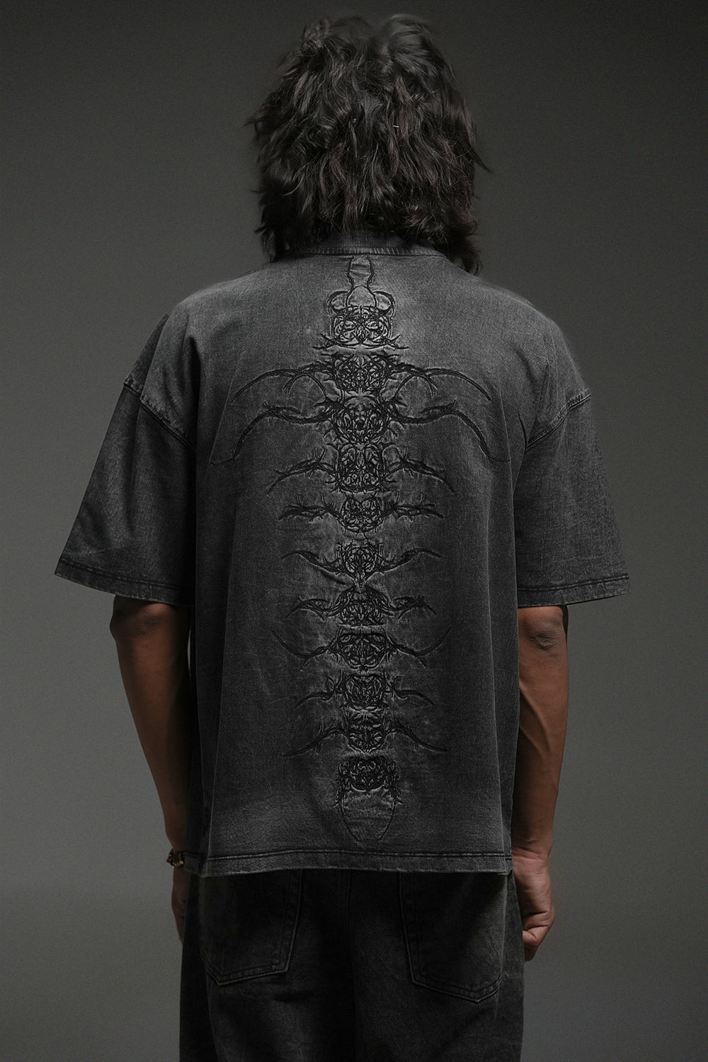"CENTIPEDE" WASHED TEE-OSI