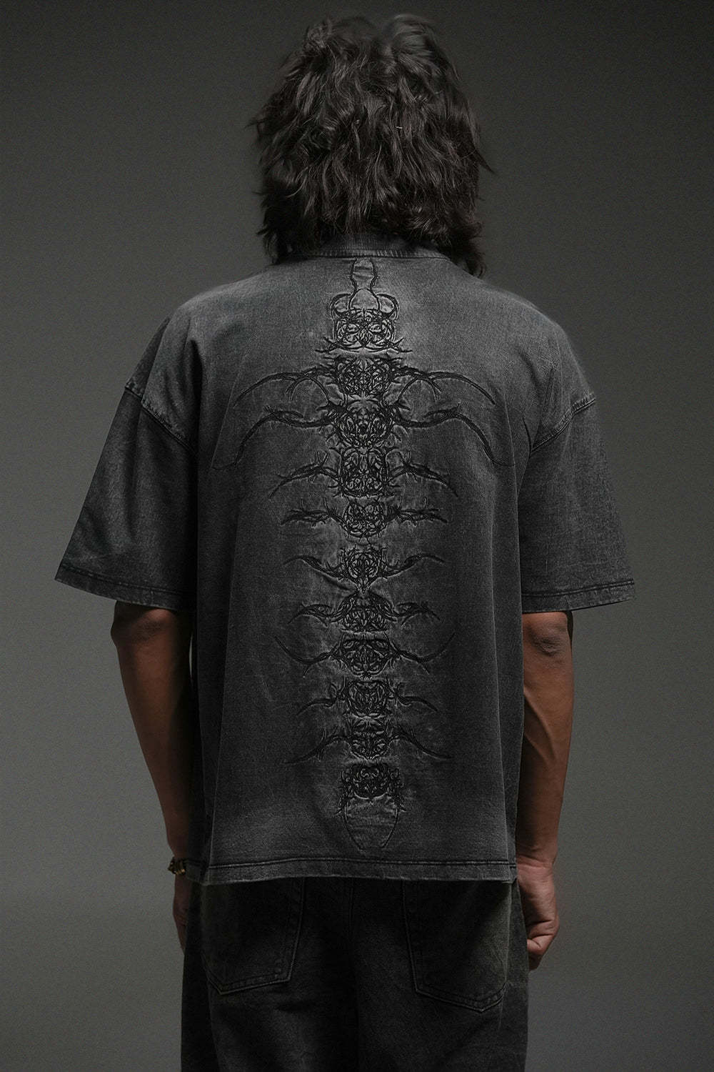 "CENTIPEDE" WASHED TEE-OSI