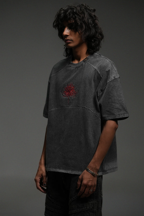 "CENTIPEDE" WASHED TEE-OSI