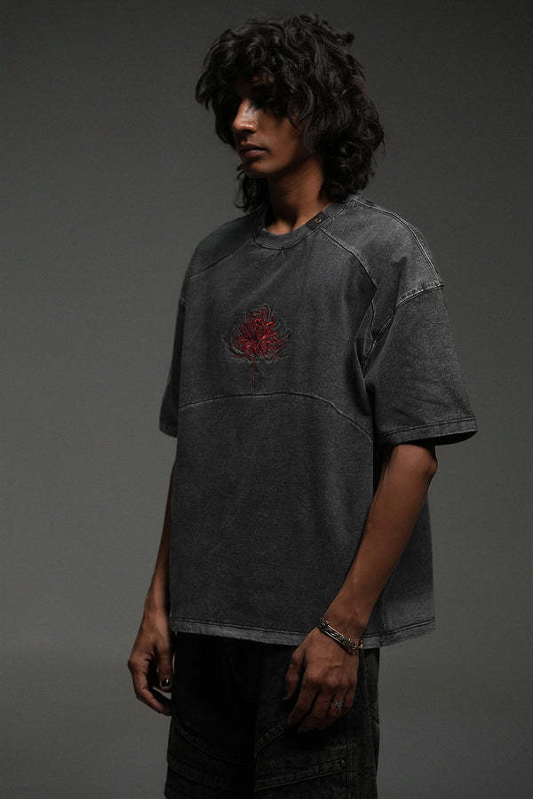 "CENTIPEDE" WASHED TEE-OSI
