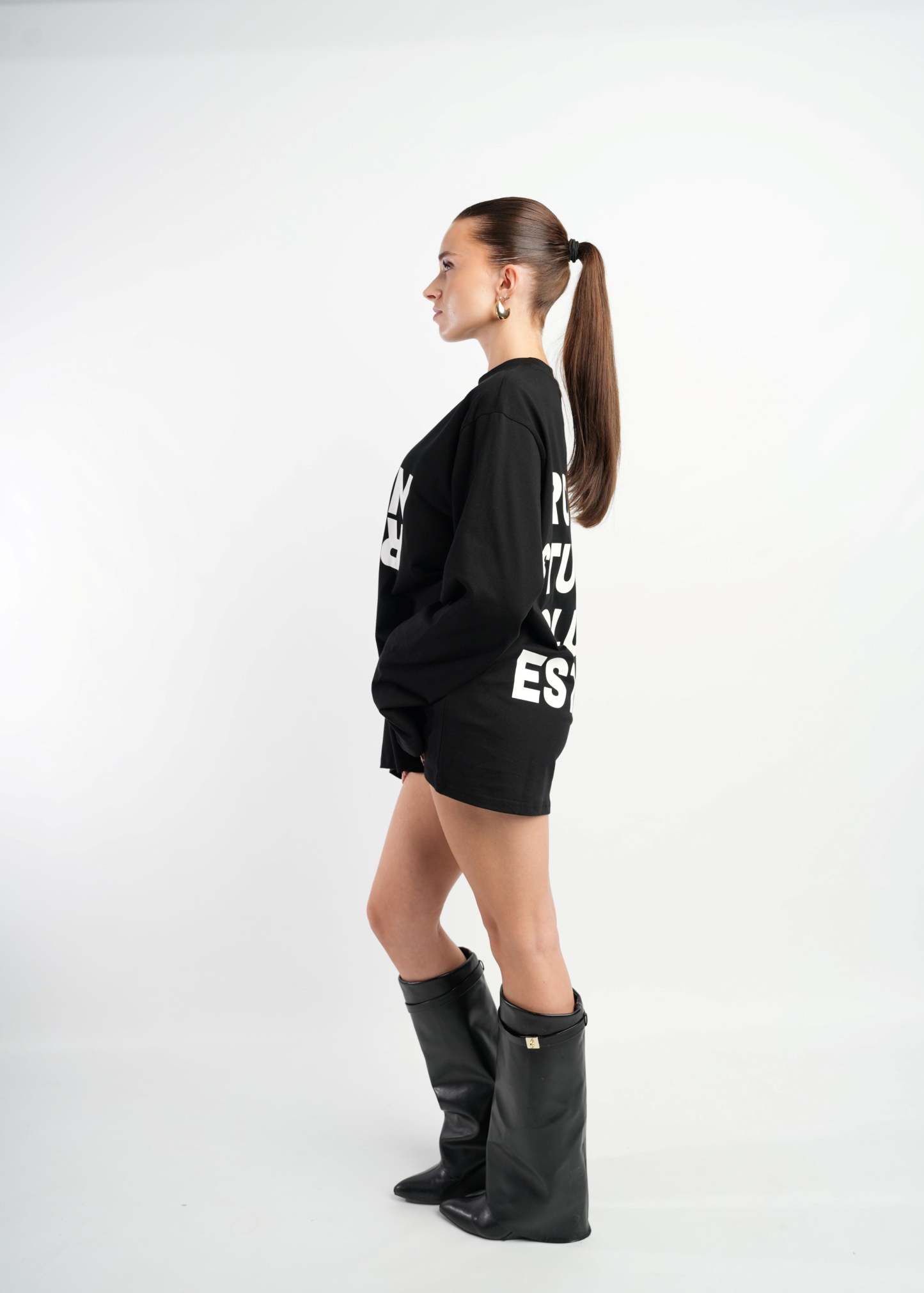 PRE-ORDER CLUB OVERSIZED LONGSLEEVE BLACK-OSI