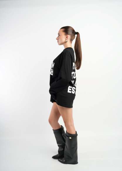 PRE-ORDER CLUB OVERSIZED LONGSLEEVE BLACK-OSI