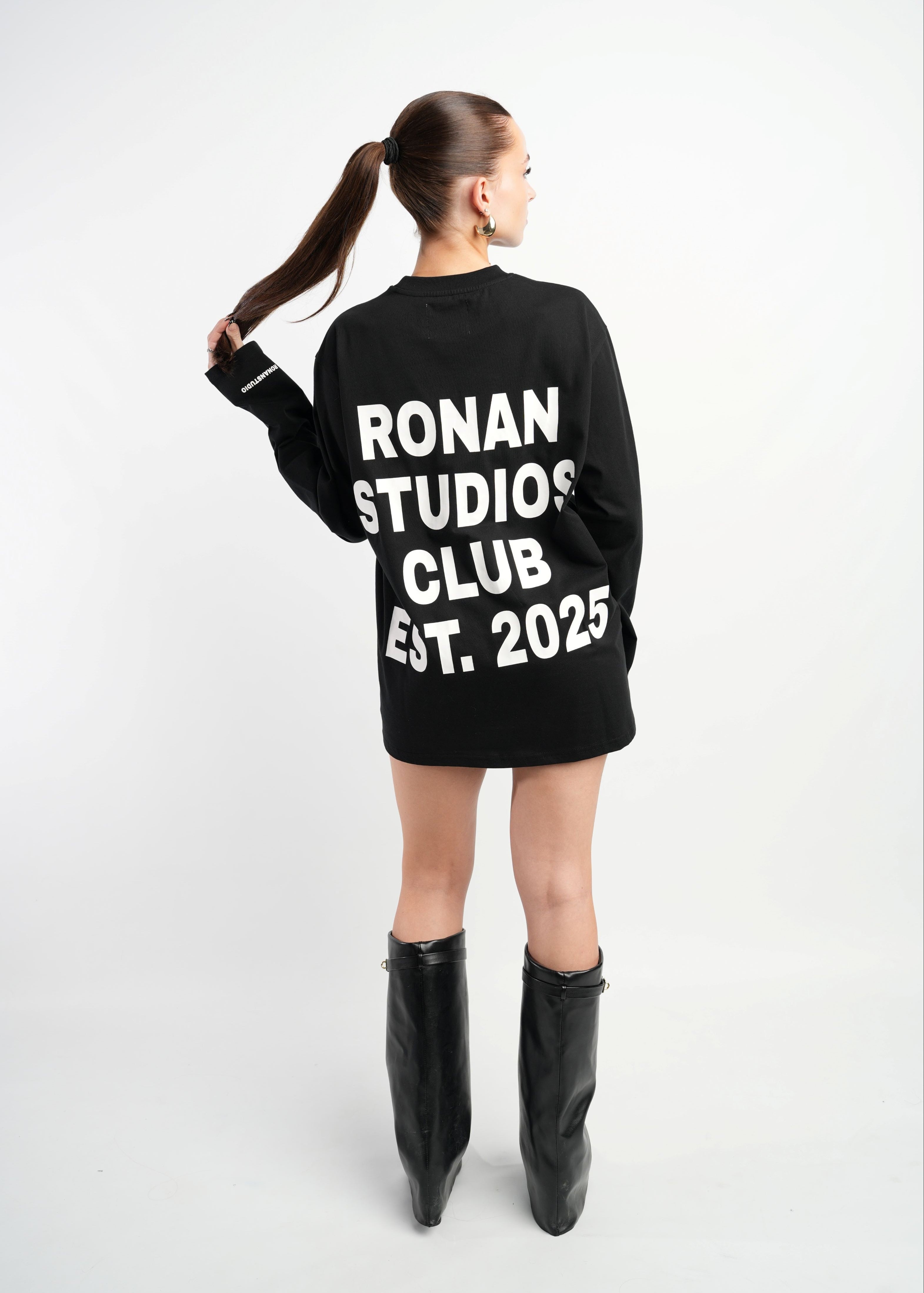 PRE-ORDER CLUB OVERSIZED LONGSLEEVE BLACK-OSI