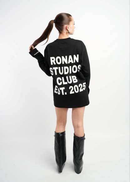 PRE-ORDER CLUB OVERSIZED LONGSLEEVE BLACK-OSI