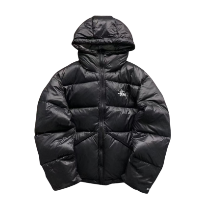 Stussy Micro Ripstop Down Parka Black