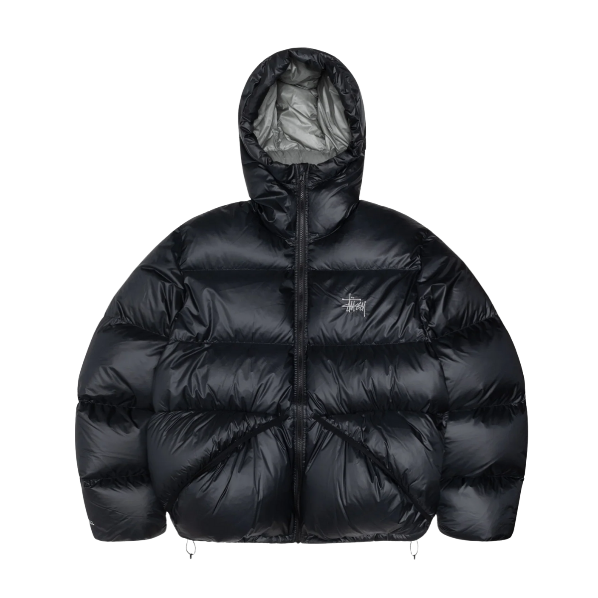 Stussy Ripstop Down Parka Black Grey Jacket