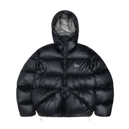 Stussy Ripstop Down Parka Black Grey Jacket