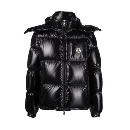 Moncler Logo Moncler High-Shine Padded Jacket