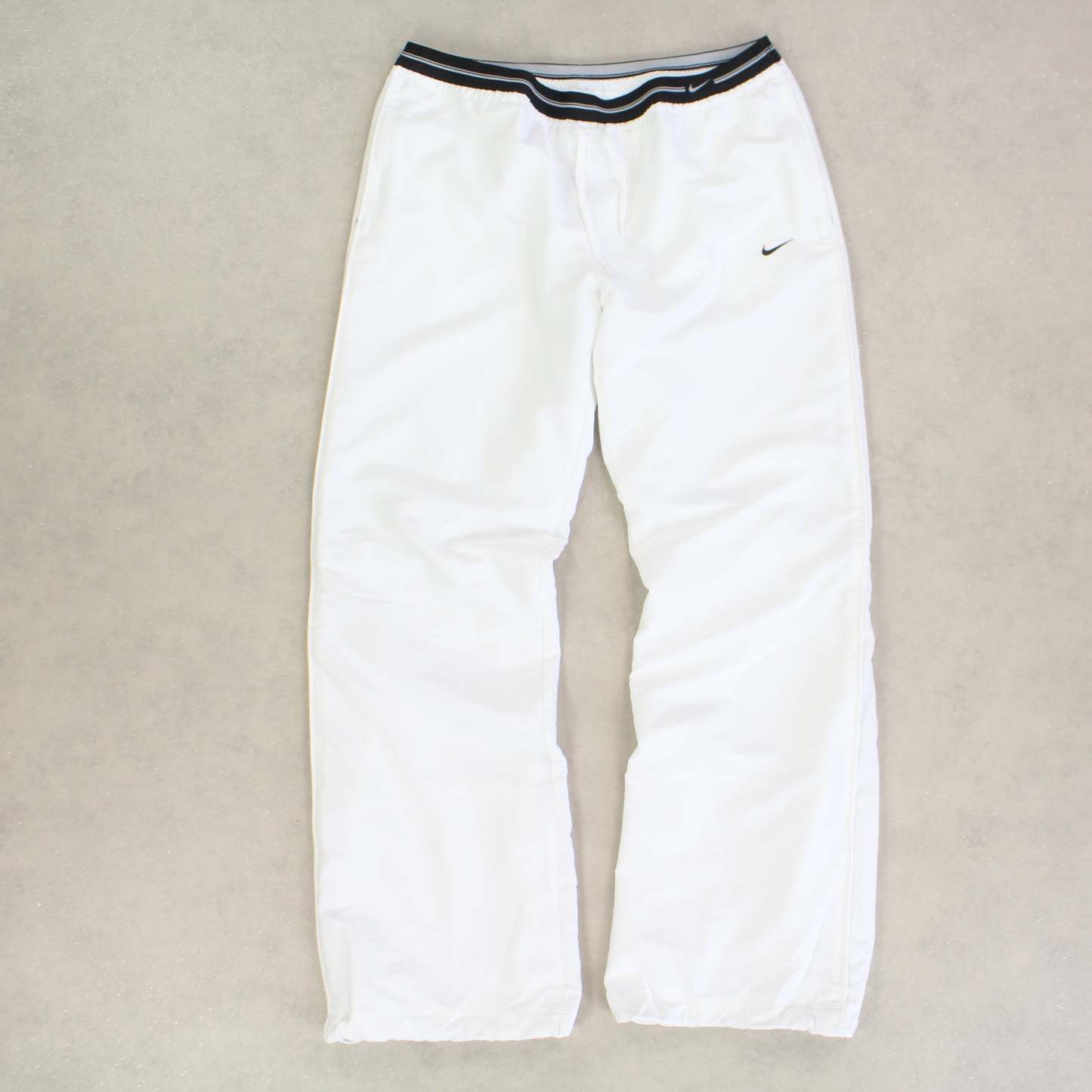 RARE 2000s Baggy Trackpants White-OSI