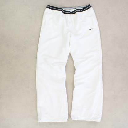RARE 2000s Baggy Trackpants White-OSI