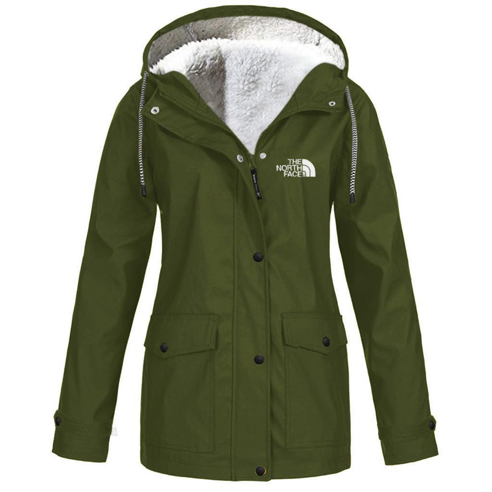 Women's fleece windproof hooded jacket-OSI