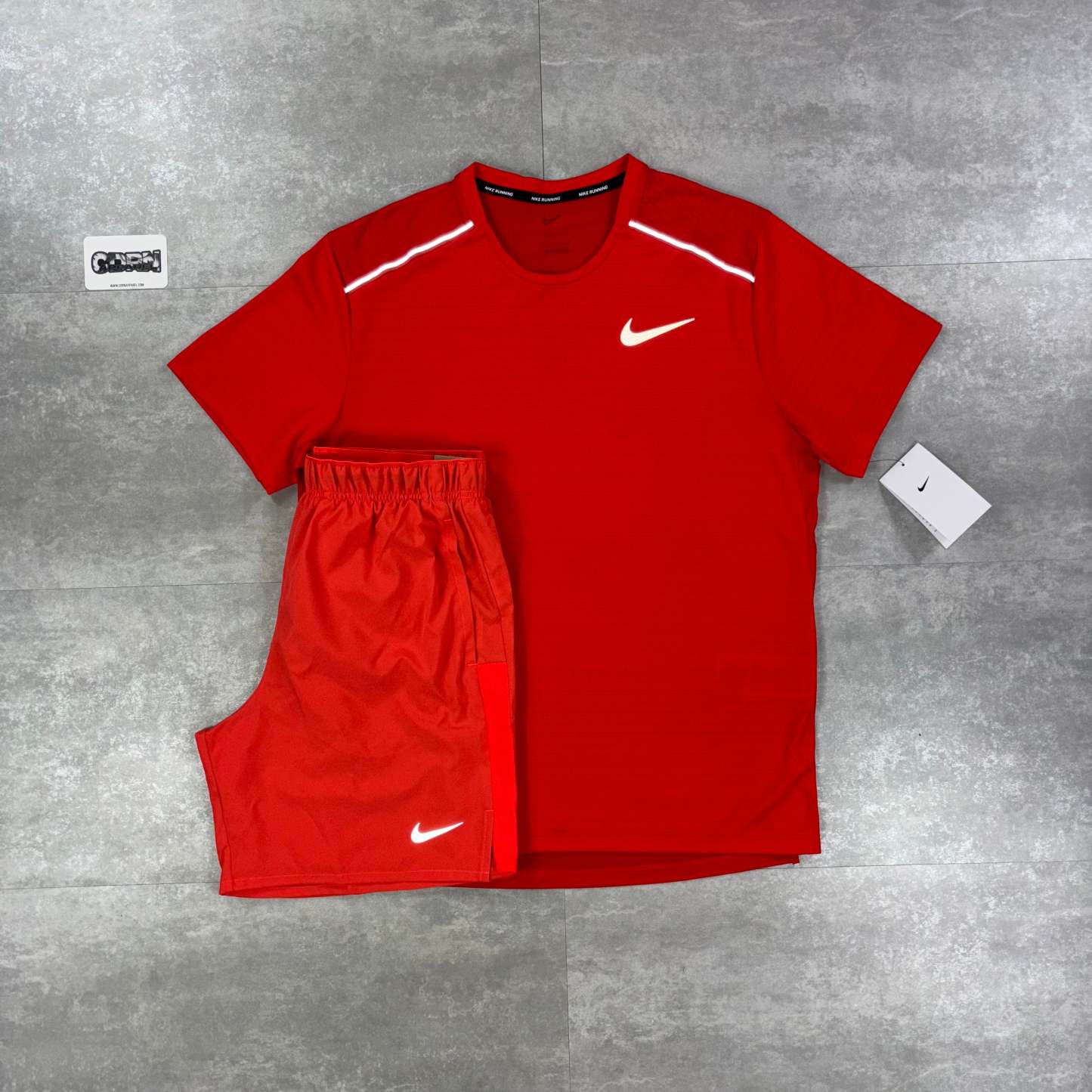 Light Crimson UV Windbreaker, Crimson Miler 1.0 & Light Crimson Challenger Shorts Set-OSI