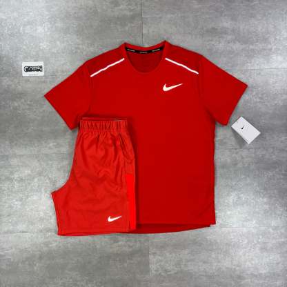 Light Crimson UV Windbreaker, Crimson Miler 1.0 & Light Crimson Challenger Shorts Set-OSI