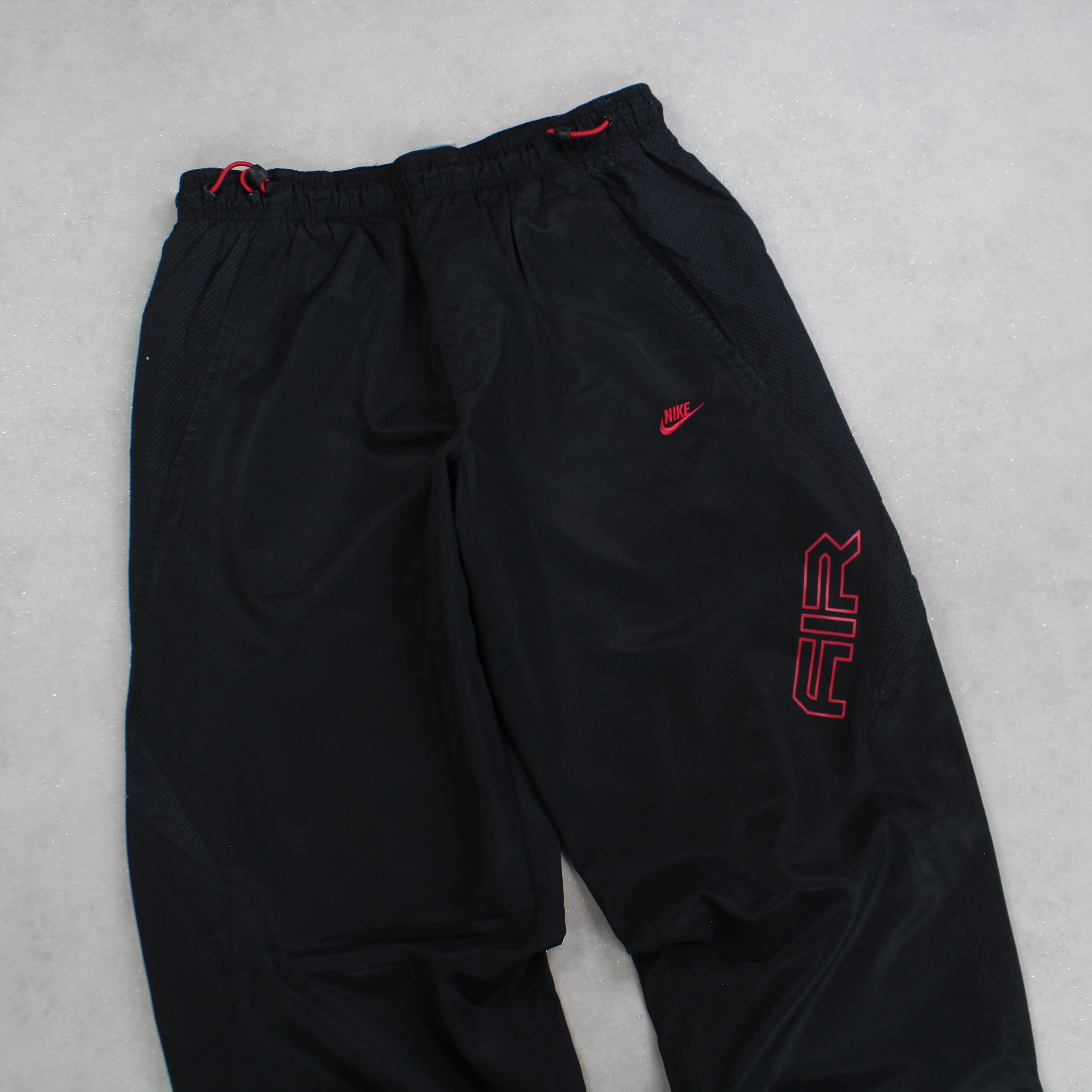 RARE 2000s Air Trackpants Black-OSI