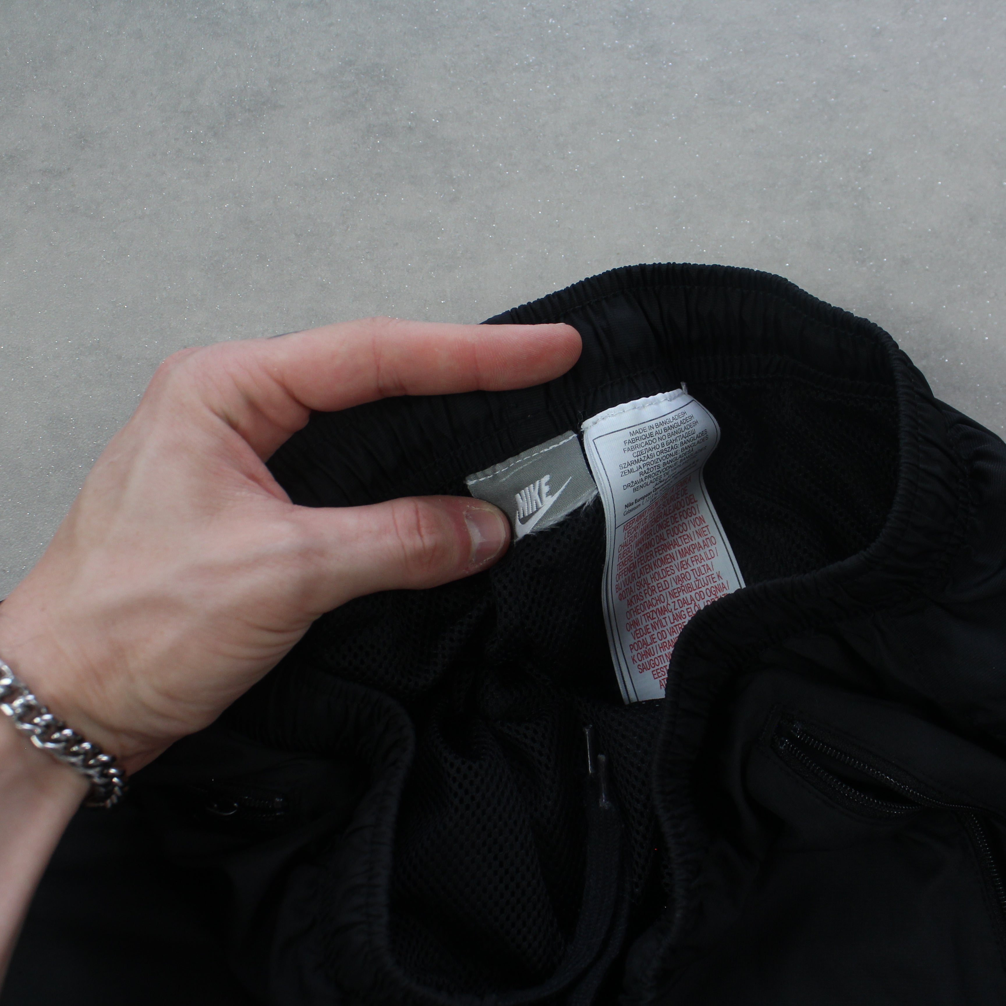 RARE 2000s Trackpants Black-OSI