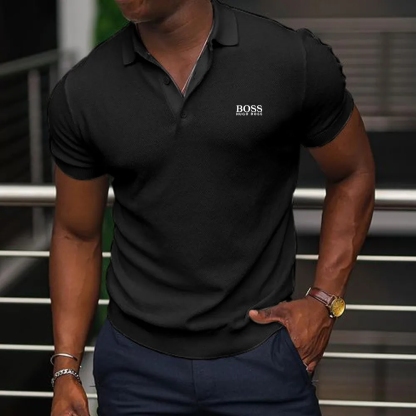 Men's casual short-sleeved polo shirt-OSI