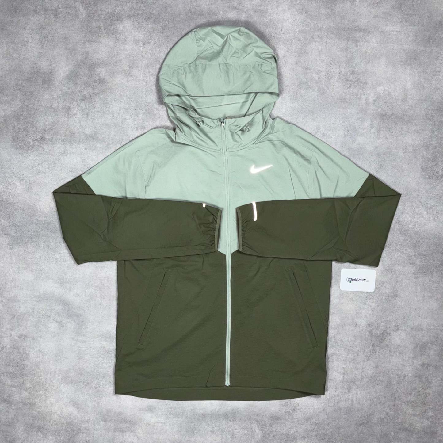 Uv Windrunner Jacket Jade Green & Black Phenom Bottoms Set-OSI