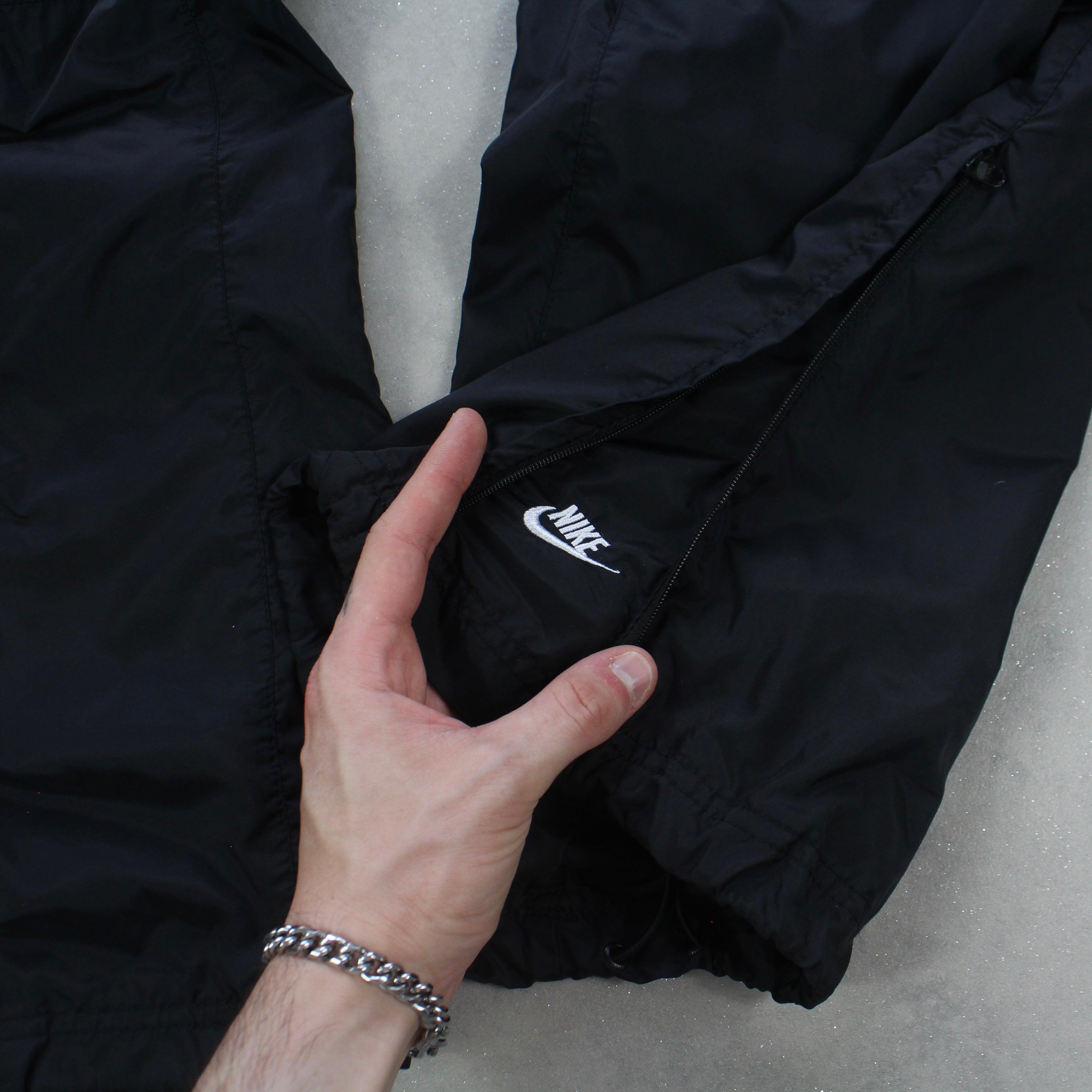 RARE 2000s Baggy Trackpants Black-OSI