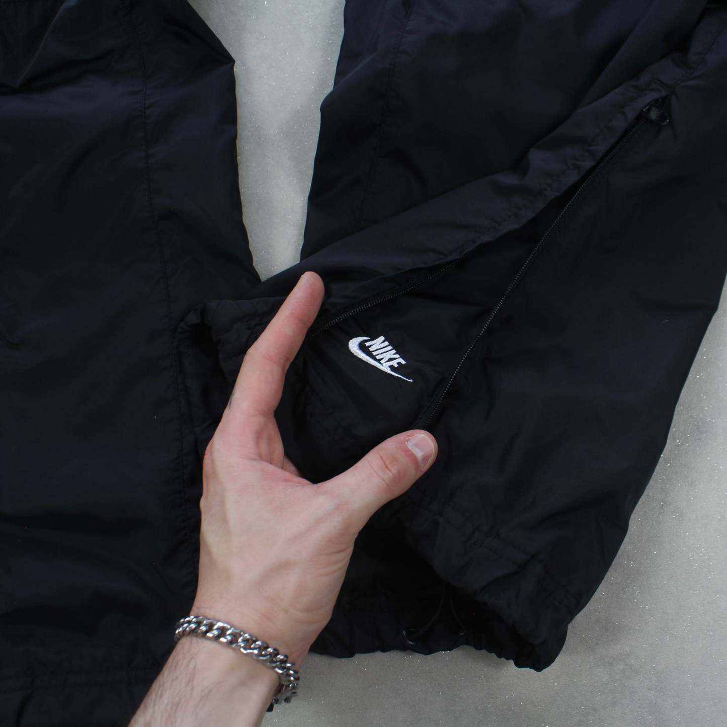 RARE 2000s Baggy Trackpants Black-OSI