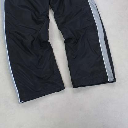 RARE 2000s Baggy Trackpants Black-OSI