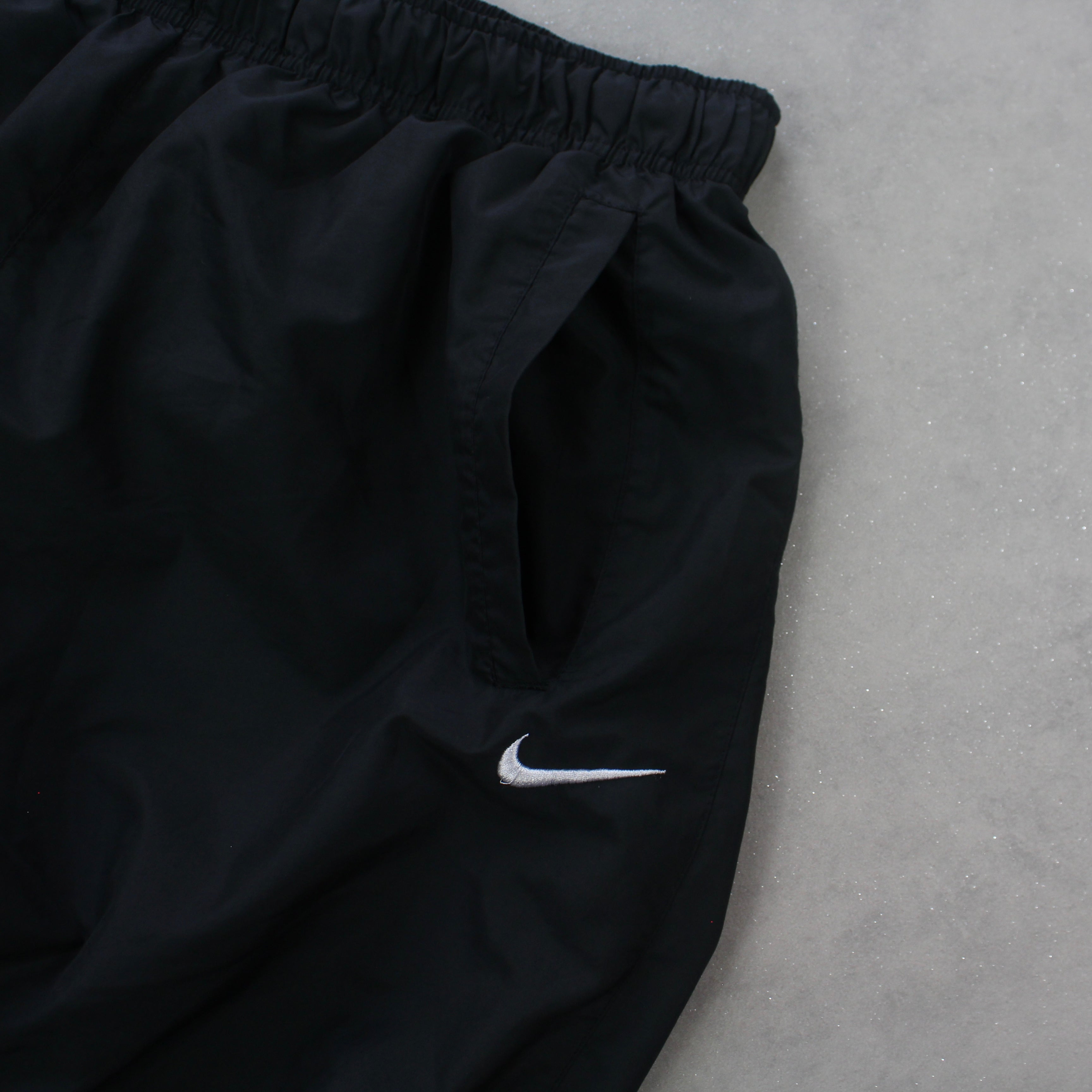 RARE 2000s BaggyTrackpants Black-OSI