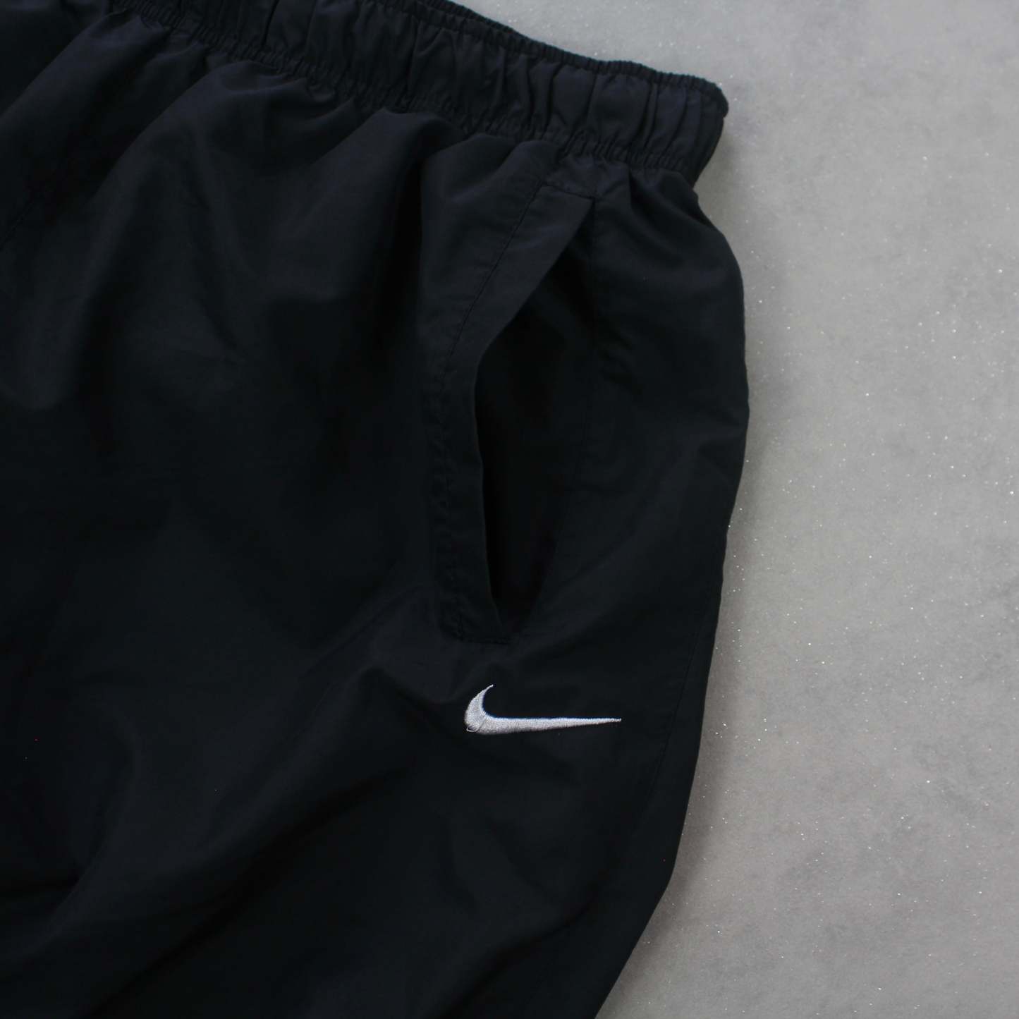RARE 2000s BaggyTrackpants Black-OSI