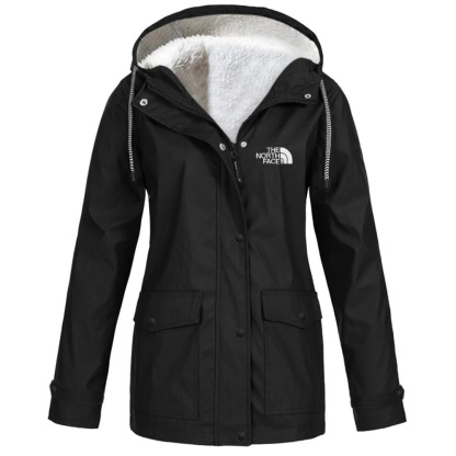 Women's fleece windproof hooded jacket-OSI