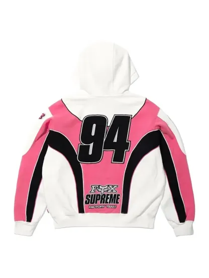 Supreme Fox Racing Zip Up Hoodie