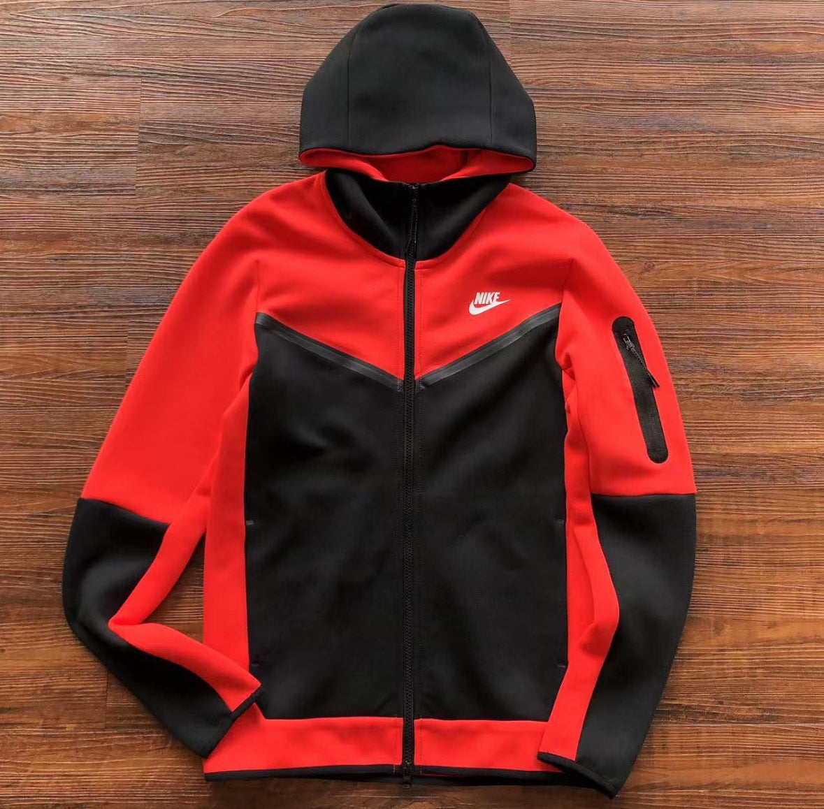 Conjunto  Tech Fleece Vermelho/Preto-OSI
