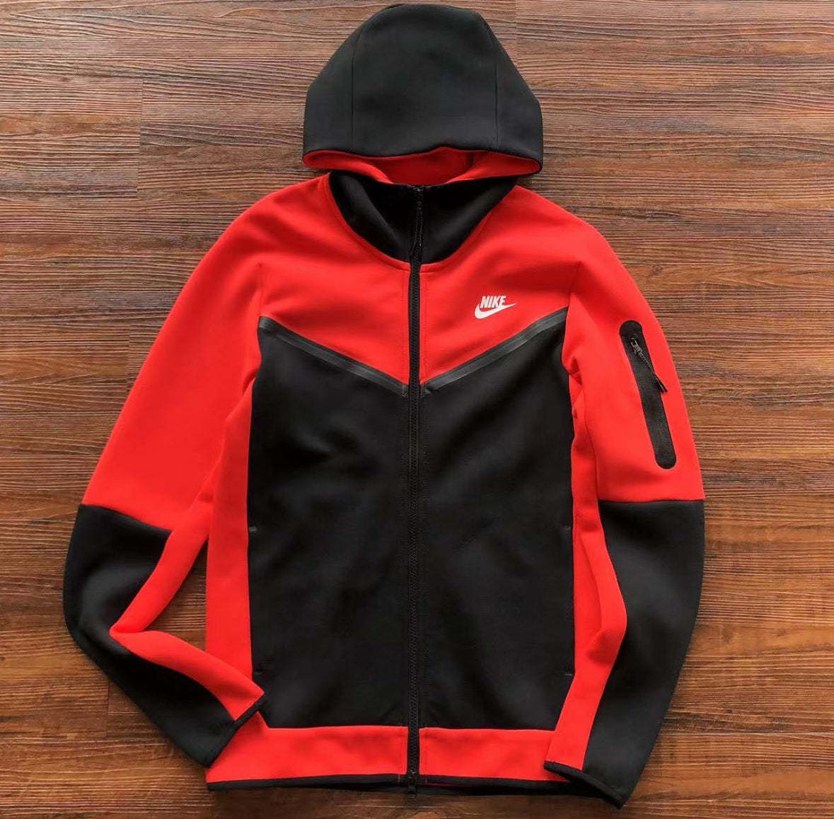 Conjunto  Tech Fleece Vermelho/Preto-OSI