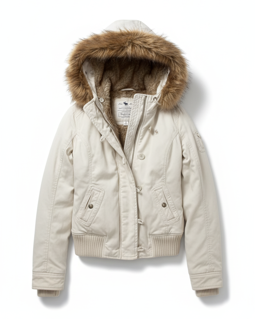 Warm fleece parka