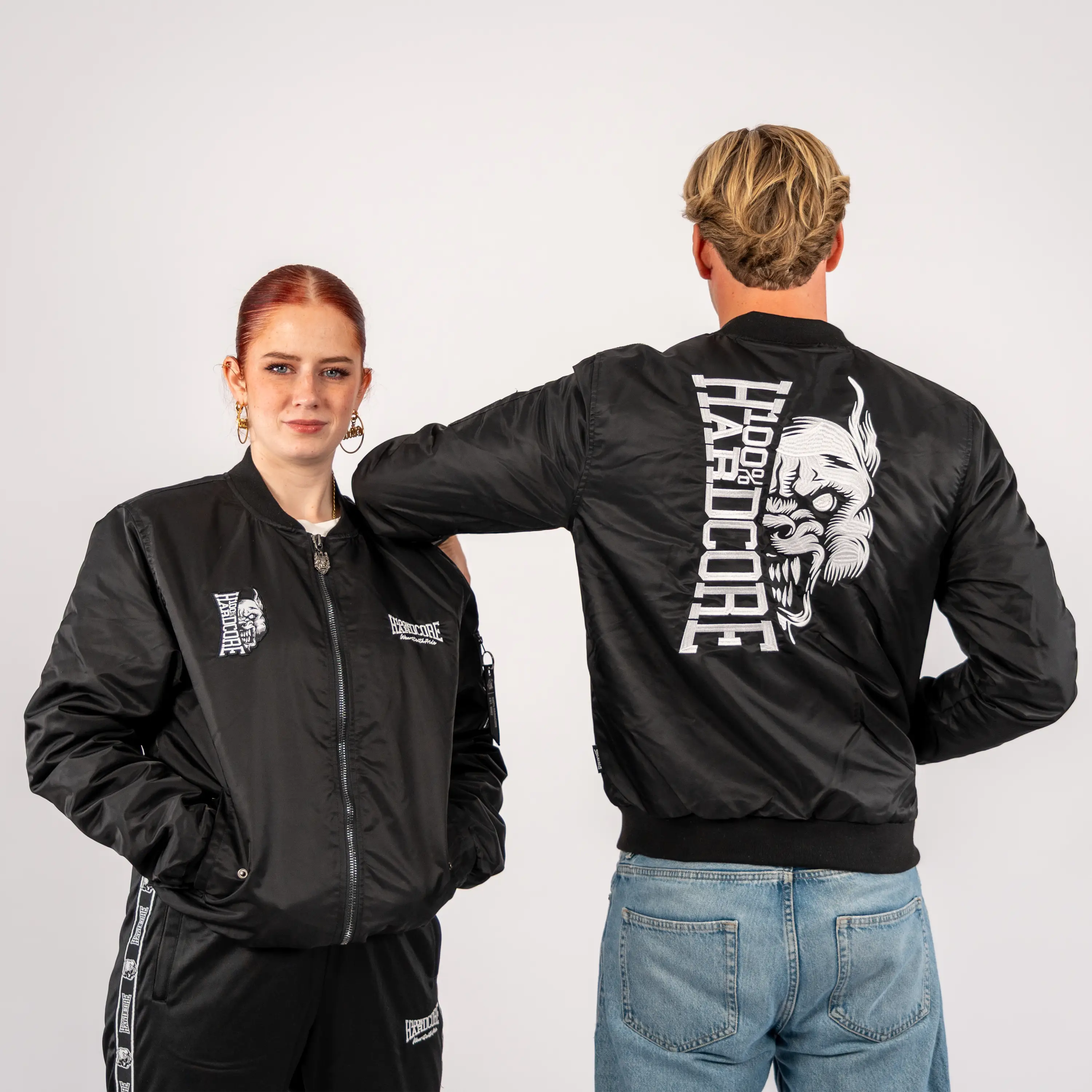 100% Hardcore Bomberjacket Branded Rage Black-OSI