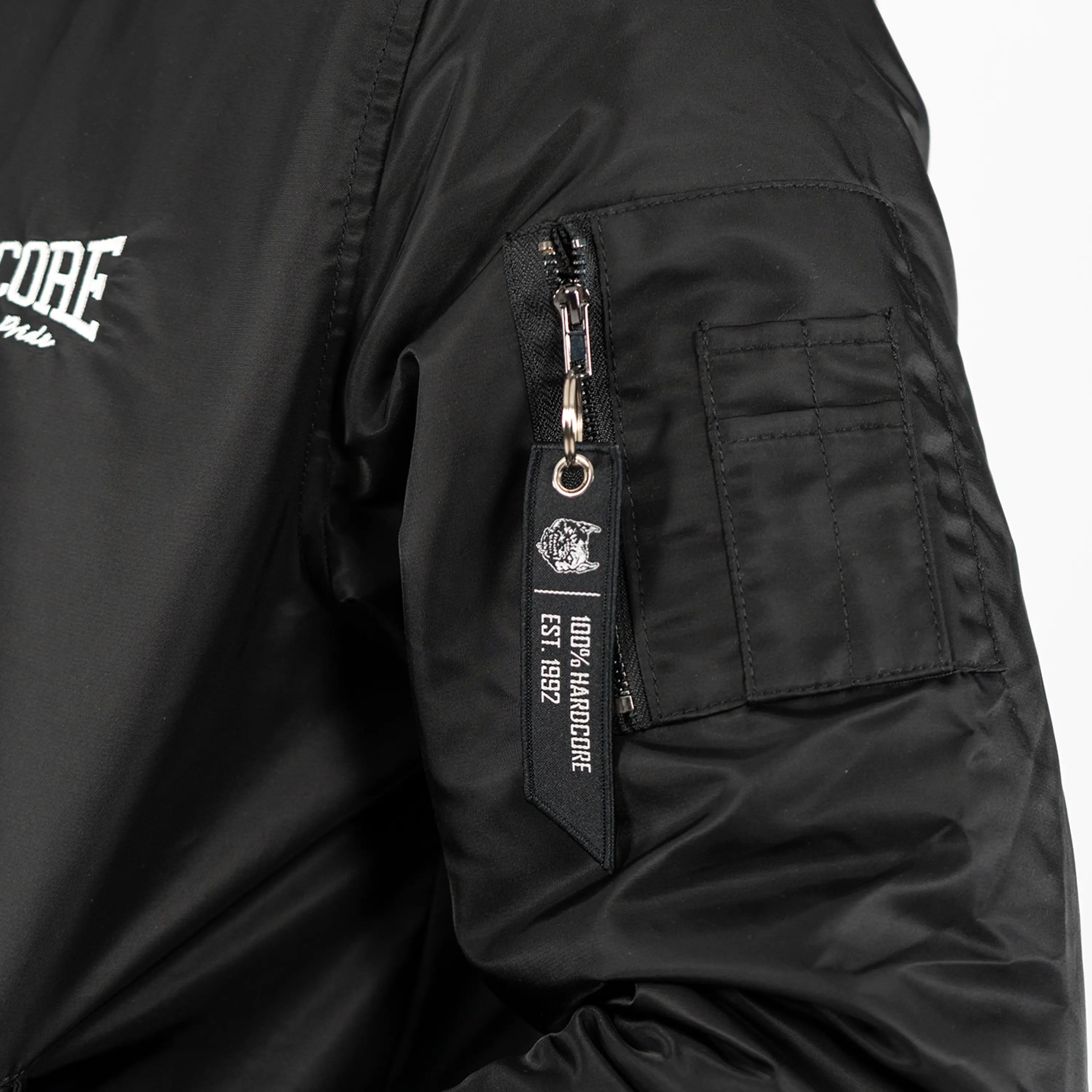 100% Hardcore Bomberjacket Branded Rage Black-OSI