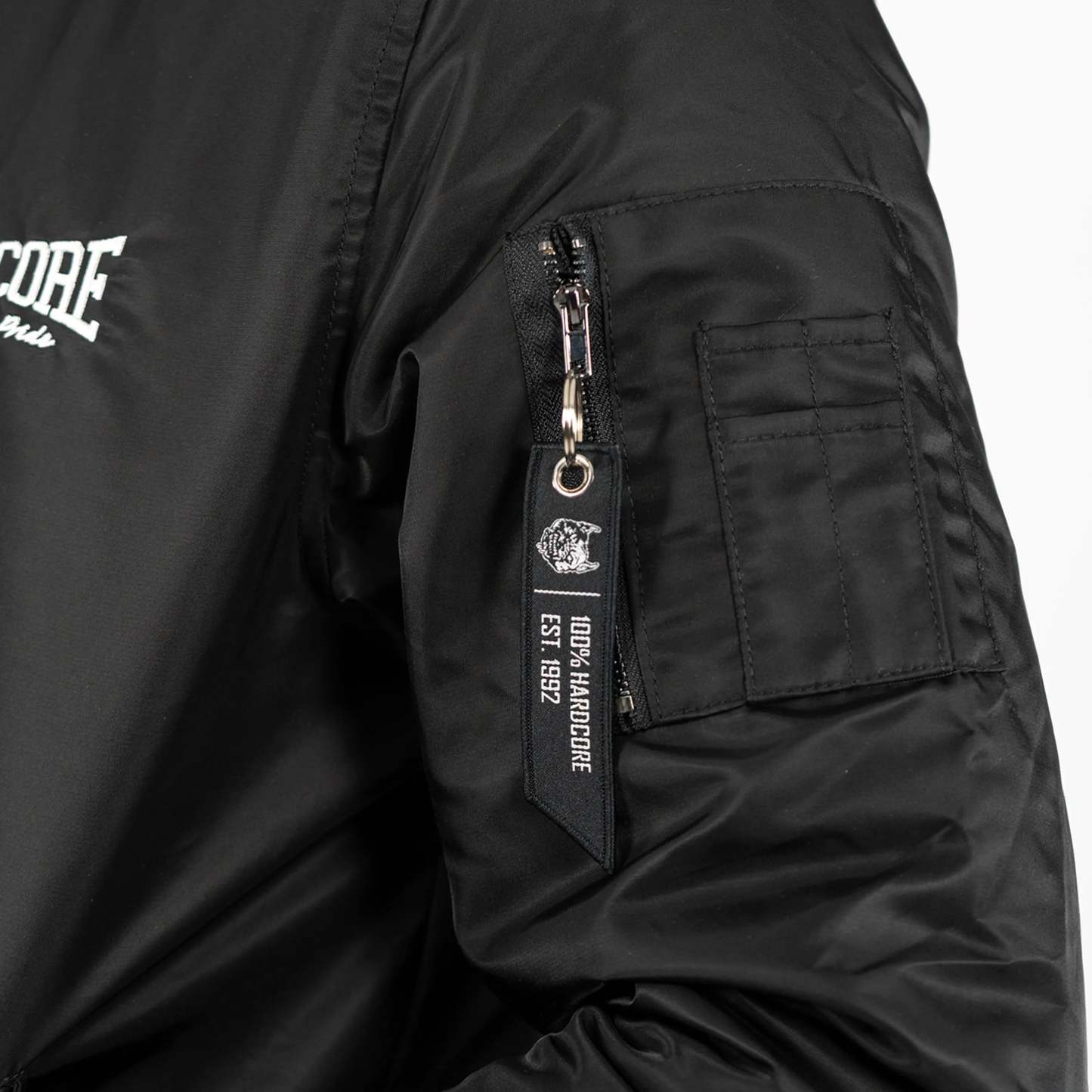 100% Hardcore Bomberjacket Branded Rage Black-OSI